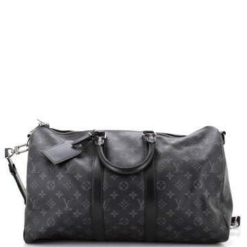 Louis Vuitton Keepall Bandouliere Bag Monogram Eclipse Canvas 45