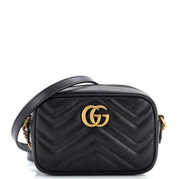 Gucci GG Marmont Shoulder Bag Matelasse Leather Mini