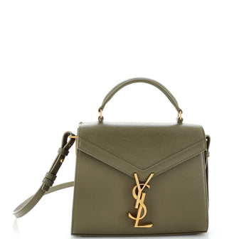 Saint Laurent Cassandra Top Handle Bag Leather Mini