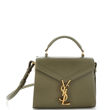 Saint Laurent Cassandra Top Handle Bag Leather Mini