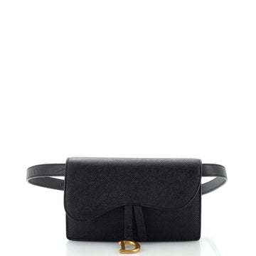 Christian Dior Saddle Rectangular Belt Bag Leather
