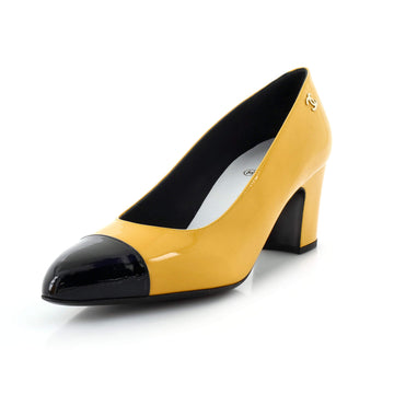 Chanel Women's Cap Toe Pumps Patent