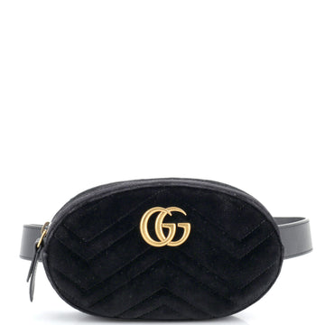 Gucci GG Marmont Belt Bag Matelasse Velvet