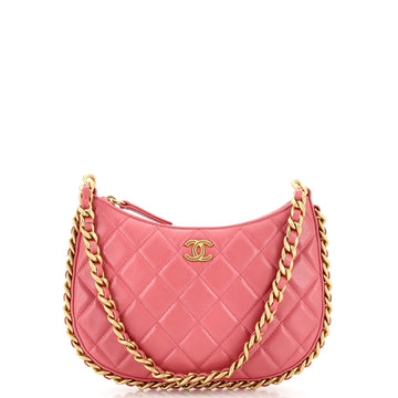 Chanel CC Chain Around Hobo Quilted Lambskin