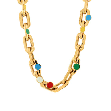 Louis Vuitton x YK LV Edge Painted Dots Necklace Metal with Enamel