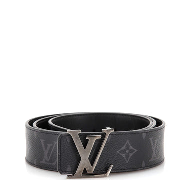 Louis Vuitton LV Line Reversible Belt Monogram Eclipse Canvas and Leather Wide