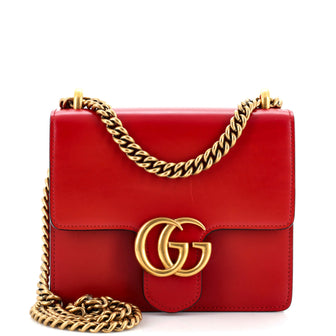 Gucci GG Marmont Chain Shoulder Bag Leather Small