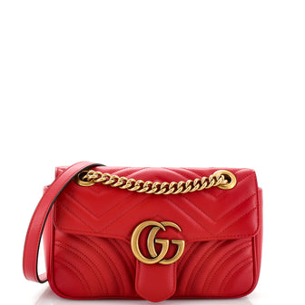 Gucci GG Marmont Flap Bag Matelasse Leather Mini