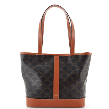 Celine Cabas Tote Triomphe Coated Canvas Small