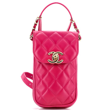 Chanel Belt You Can Phone Waist Bag Quilted Lambskin