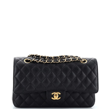 Chanel Classic Double Flap Bag Quilted Caviar Medium