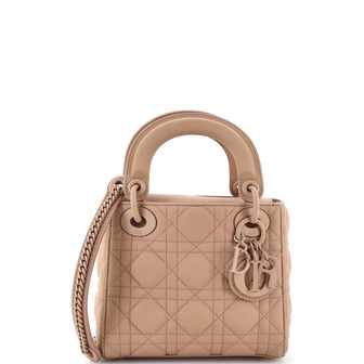 Christian Dior Ultra Matte Lady Dior Chain Bag Cannage Quilt Calfskin Mini