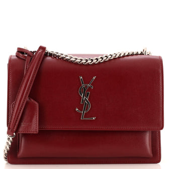 Saint Laurent Sunset Crossbody Bag Leather Medium