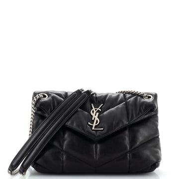Saint Laurent Loulou Puffer Shoulder Bag Quilted Leather Small