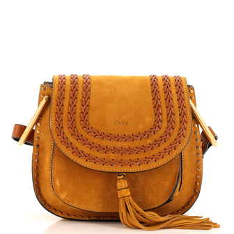 Chloe Hudson Handbag Whipstitch Suede Small