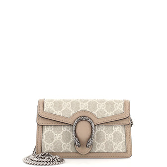 Gucci Dionysus Bag GG Coated Canvas with Leather Super Mini