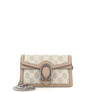 Gucci Dionysus Bag GG Coated Canvas with Leather Super Mini