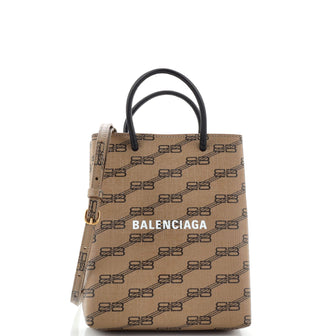 Balenciaga Signature Shopping Tote BB Monogram Coated Canvas