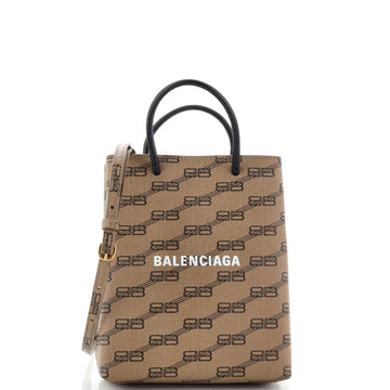 Balenciaga Signature Shopping Tote BB Monogram Coated Canvas