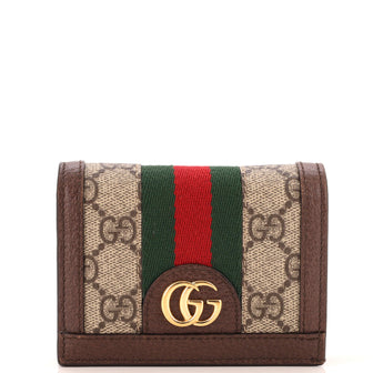 Gucci Ophidia Card Case Wallet GG Coated Canvas