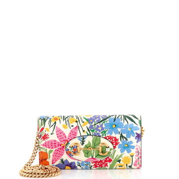 Gucci Horsebit 1955 Chain Wallet Printed Leather