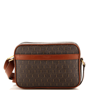Saint Laurent Le Monogramme Camera Bag Monogram All Over Coated Canvas and Leather Small