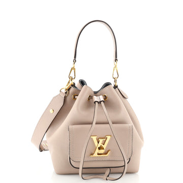 Louis Vuitton Lockme Pocket Bucket Bag Leather