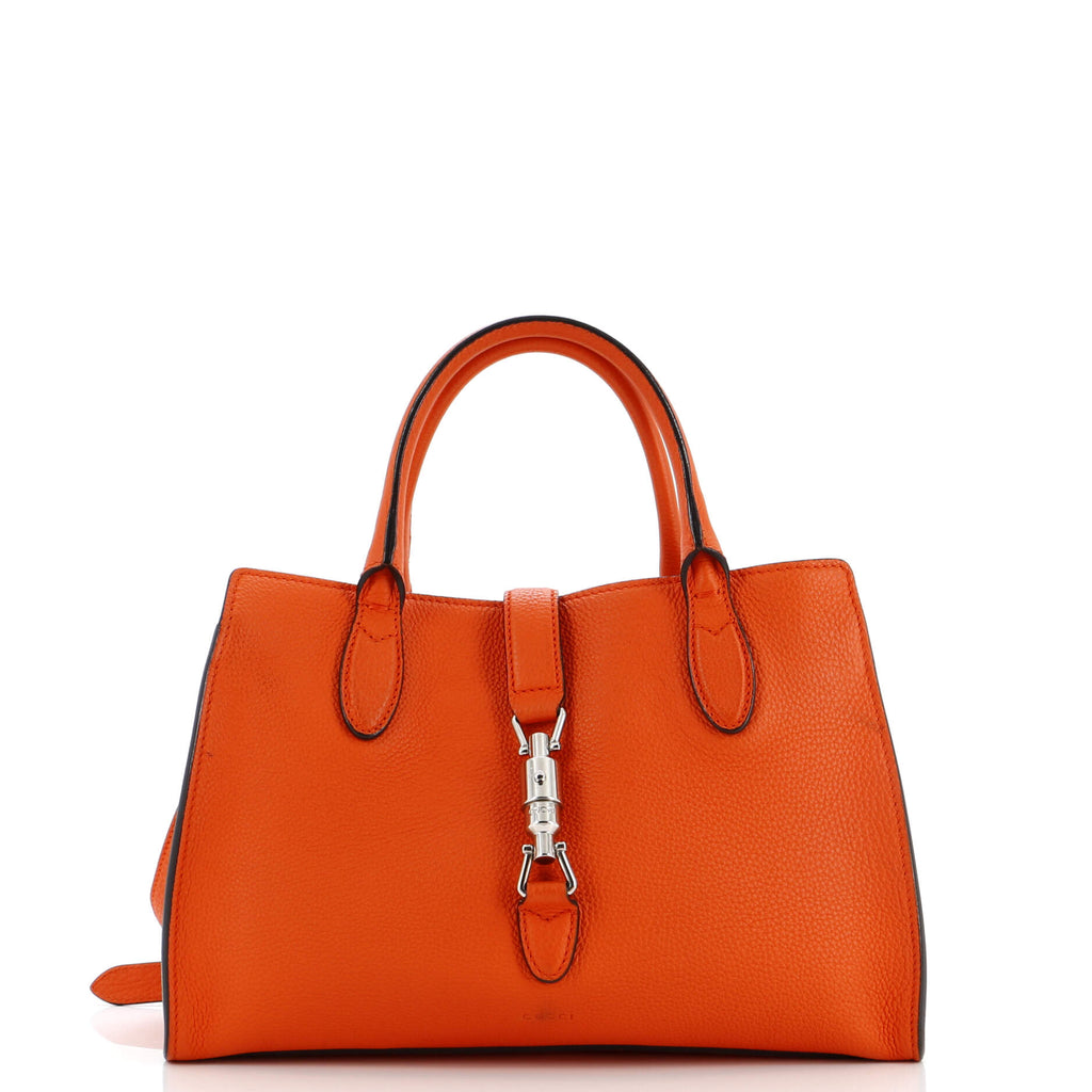 Gucci Jackie Soft Tote Leather Small Orange 27395366
