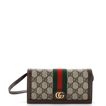 Gucci Ophidia Wallet on Strap Convertible Belt Bag GG Coated Canvas