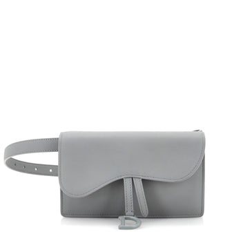 Christian Dior Saddle Rectangular Belt Bag Leather
