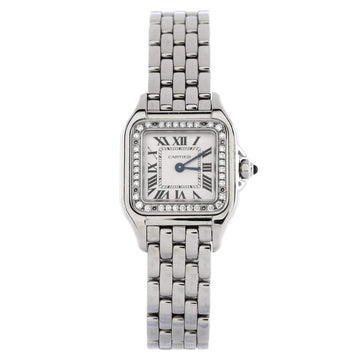 Cartier Panthere de Cartier Quartz Watch Stainless Steel with Diamond Bezel 22