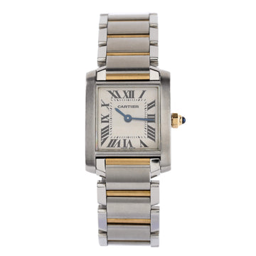 Cartier Tank Francaise Quartz Watch Stainless Steel and Yellow Gold 20