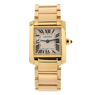 Cartier Tank Francaise Quartz Watch Yellow Gold 20