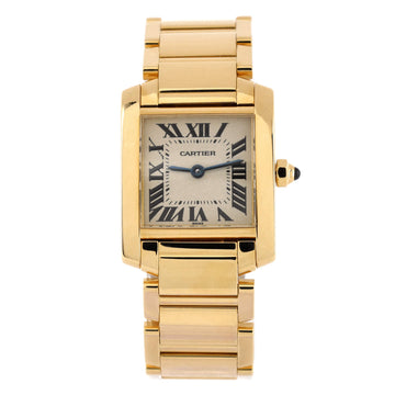 Cartier Tank Francaise Quartz Watch Yellow Gold 20