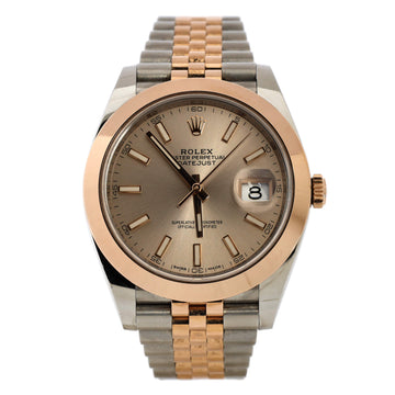Rolex Oyster Perpetual Datejust Automatic Watch Stainless Steel and Rose Gold 41