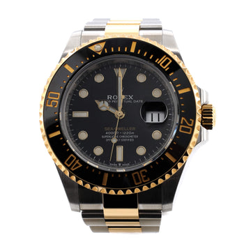 Rolex Oyster Perpetual Sea-Dweller Automatic Watch Stainless Steel and Cerachrom with Yellow Gold 43