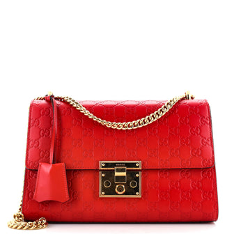 Gucci Padlock Shoulder Bag Guccissima Leather Medium