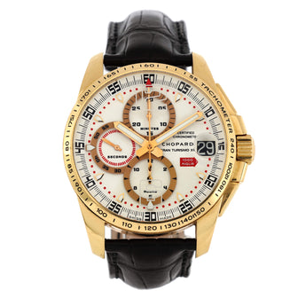 Chopard Mille Miglia Gran Turismo XL Date Chronograph Automatic Watch Yellow Gold and Alligator 44