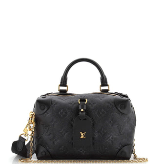 Louis Vuitton Petite Malle Souple Handbag Monogram Empreinte Leather