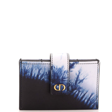 Christian Dior 5-Gusset Card Holder Printed Leather