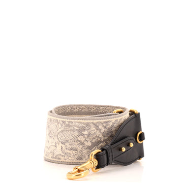 Christian Dior Shoulder Strap Embroidered Canvas