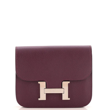 Hermes Constance Slim Wallet Evercolor