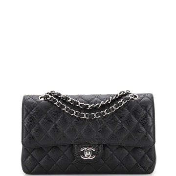 Chanel Classic Double Flap Bag Quilted Caviar Medium