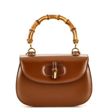 Gucci Bamboo 1947 Top Handle Bag Leather Small