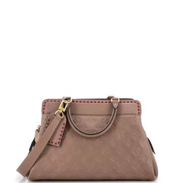 Louis Vuitton Vosges Handbag Whipstitch Monogram Empreinte Leather MM