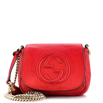 Gucci Soho Chain Crossbody Bag Leather Small