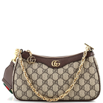 Gucci Ophidia Charm Shoulder Bag GG Coated Canvas Small