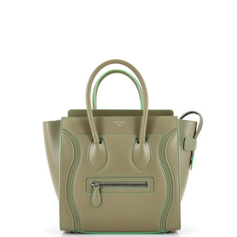 Celine Luggage Bag Smooth Leather Micro