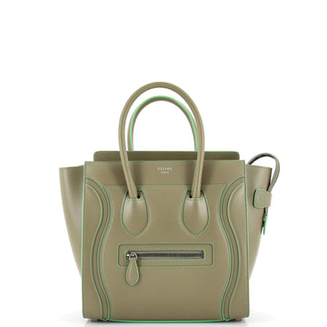 Celine Luggage Bag Smooth Leather Micro