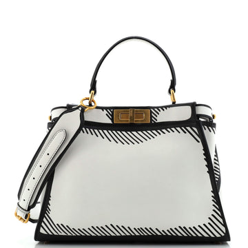 Fendi Peekaboo Bag Joshua Vides Printed Leather Regular